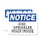 Signmission Fire Sprinkler Riser Inside OSHA Notice Sign, Plastic, 10in W x 7in L, 2PK OS-2PACK-NS-P-710-L-12677 - alternate 1